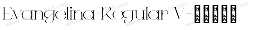 Evangelina Regular V字体转换